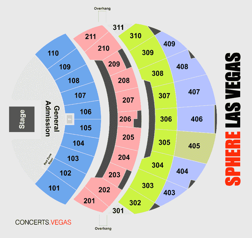 MSG Sphere Seating Charts