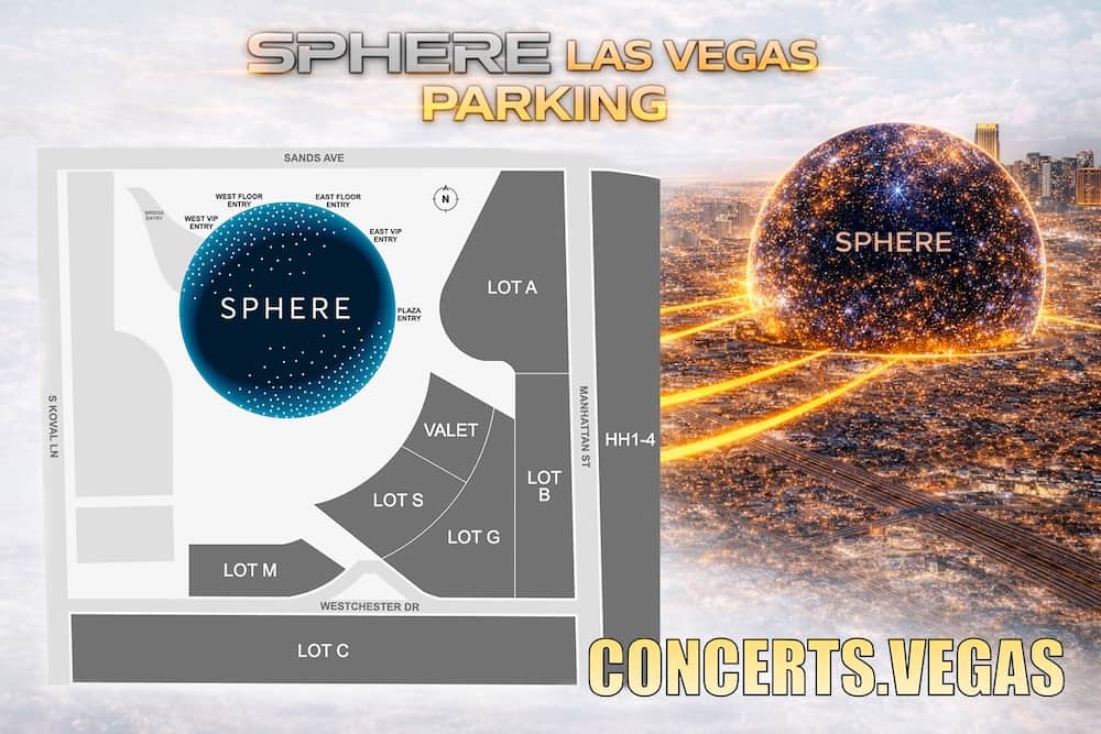 Sphere Las Vegas Parking Map